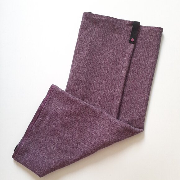 Lululemon Vinyasa Scarf  Rulu in Mini Check Pique Ultra Violet Heathered Black - Picture 1 of 10